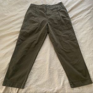 Free People Army Green Olive Pants